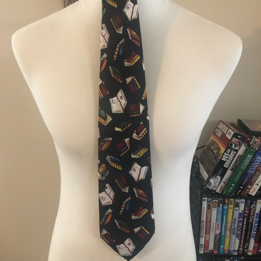 Required Reading Navy Blue Tie